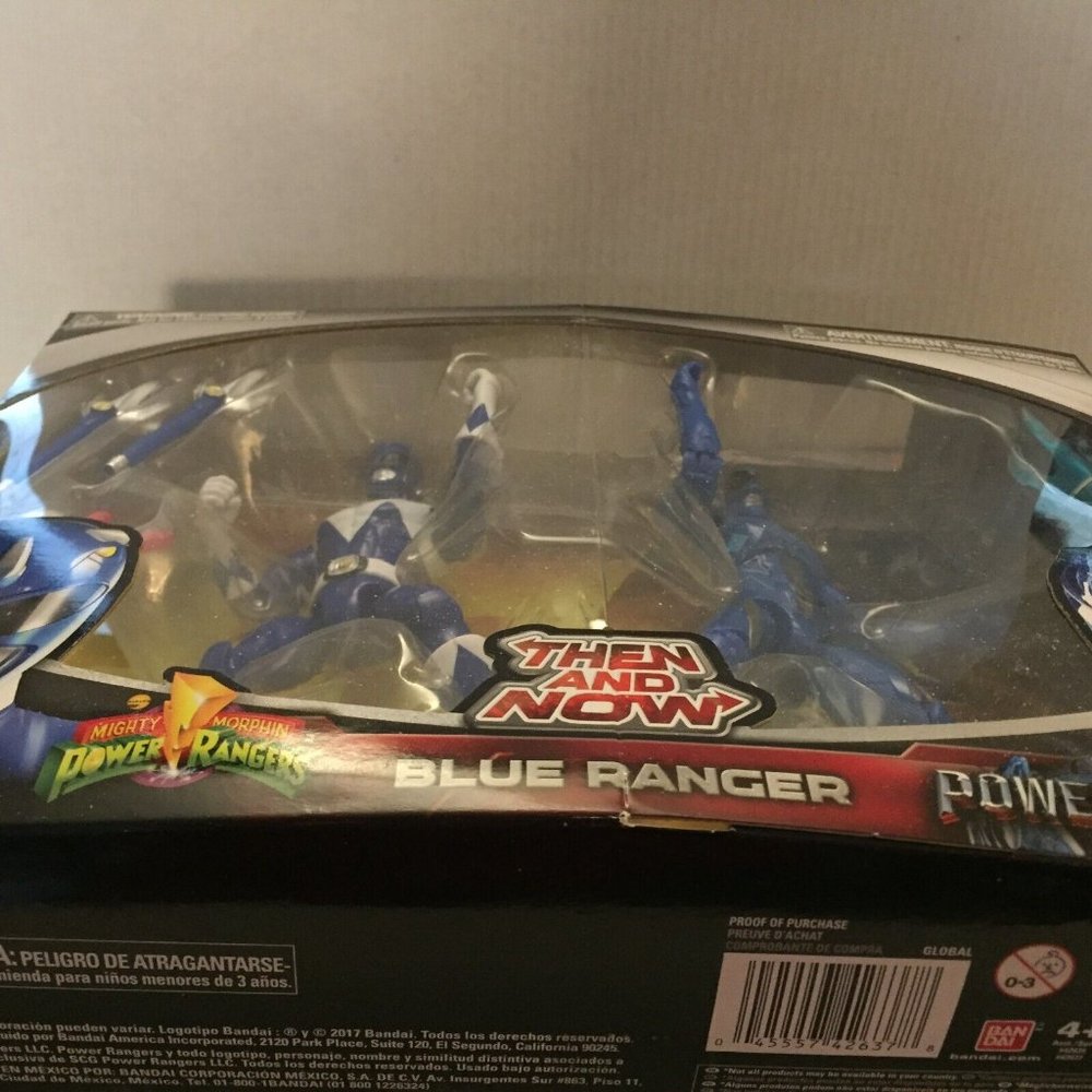 New Power Rangers Then and Now Blue Ranger Two Pack Action Figures - Picture 7 of 10